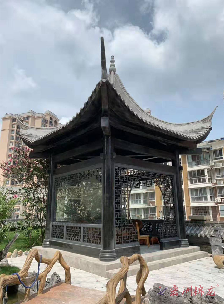 四川景觀窗花鋁合金型材案例