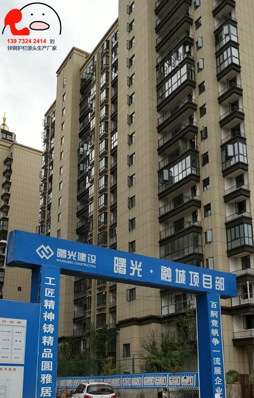 常德市工程鋅鋼護(hù)欄實(shí)拍圖